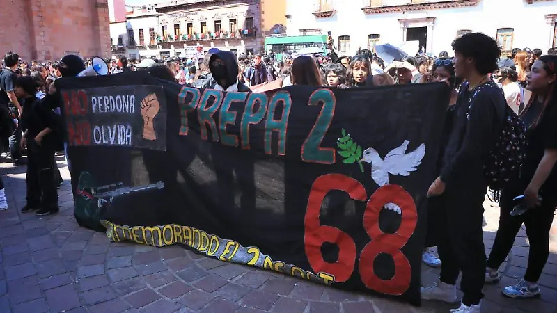 Marcha por la memoria histórica movimiento del 68 en Zacatecas